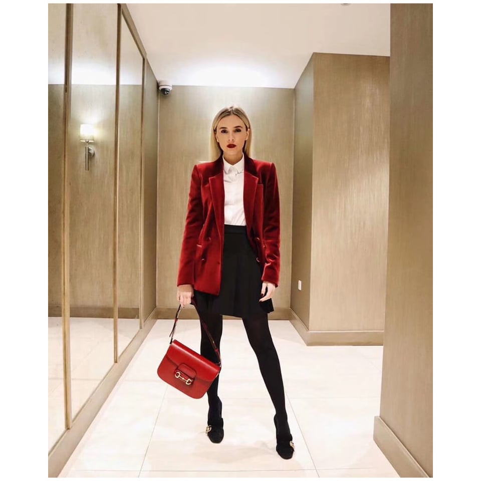 Gucci Horsebit 1955 Shoulder Bag In Red Leather view 5