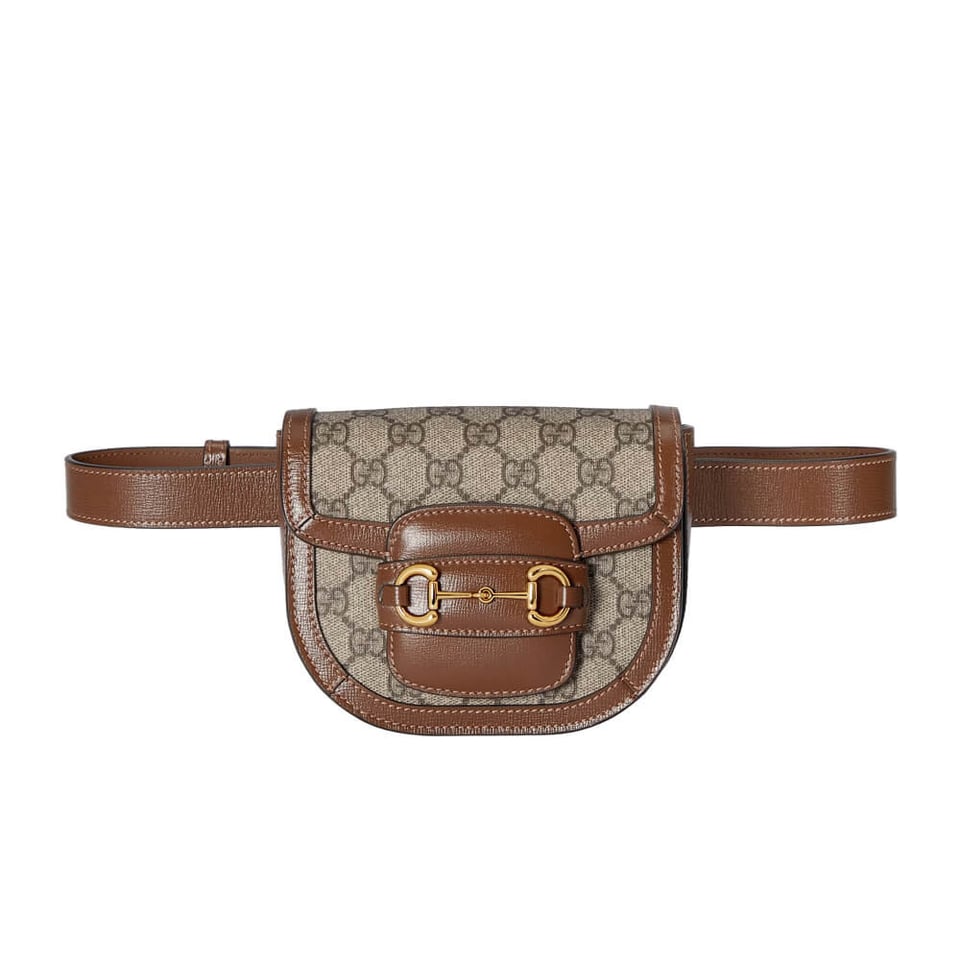 Gucci GG Supreme Horsebit 1955 Rounded Belt Bag view 2
