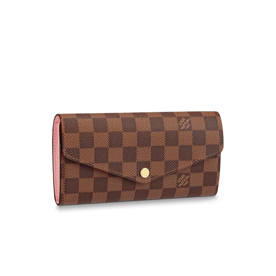 Louis Vuitton Damier Ebene Sarah Wallet Brown view 2
