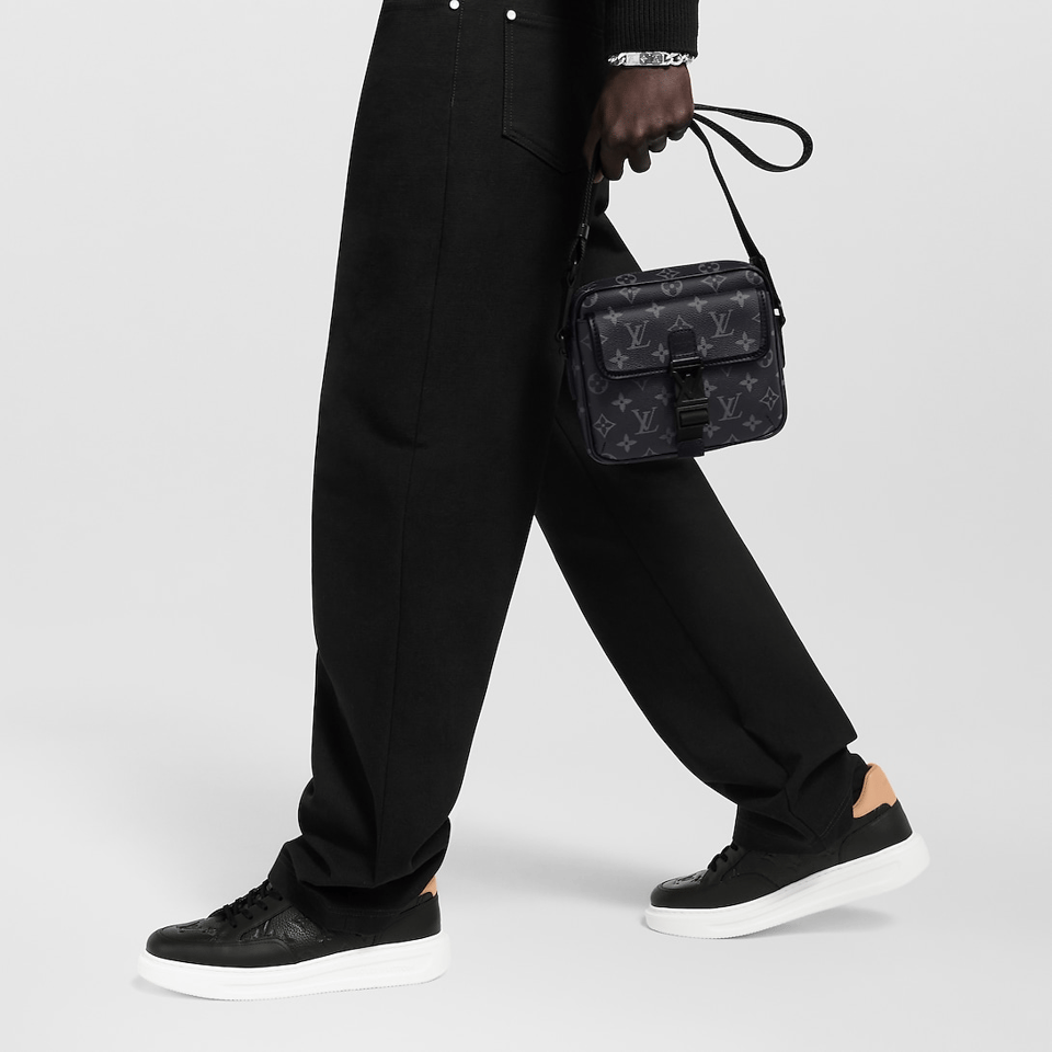Louis Vuiiton Getaway Messenger Monogram Eclipse Bag Black 20Cm M12518 view 5