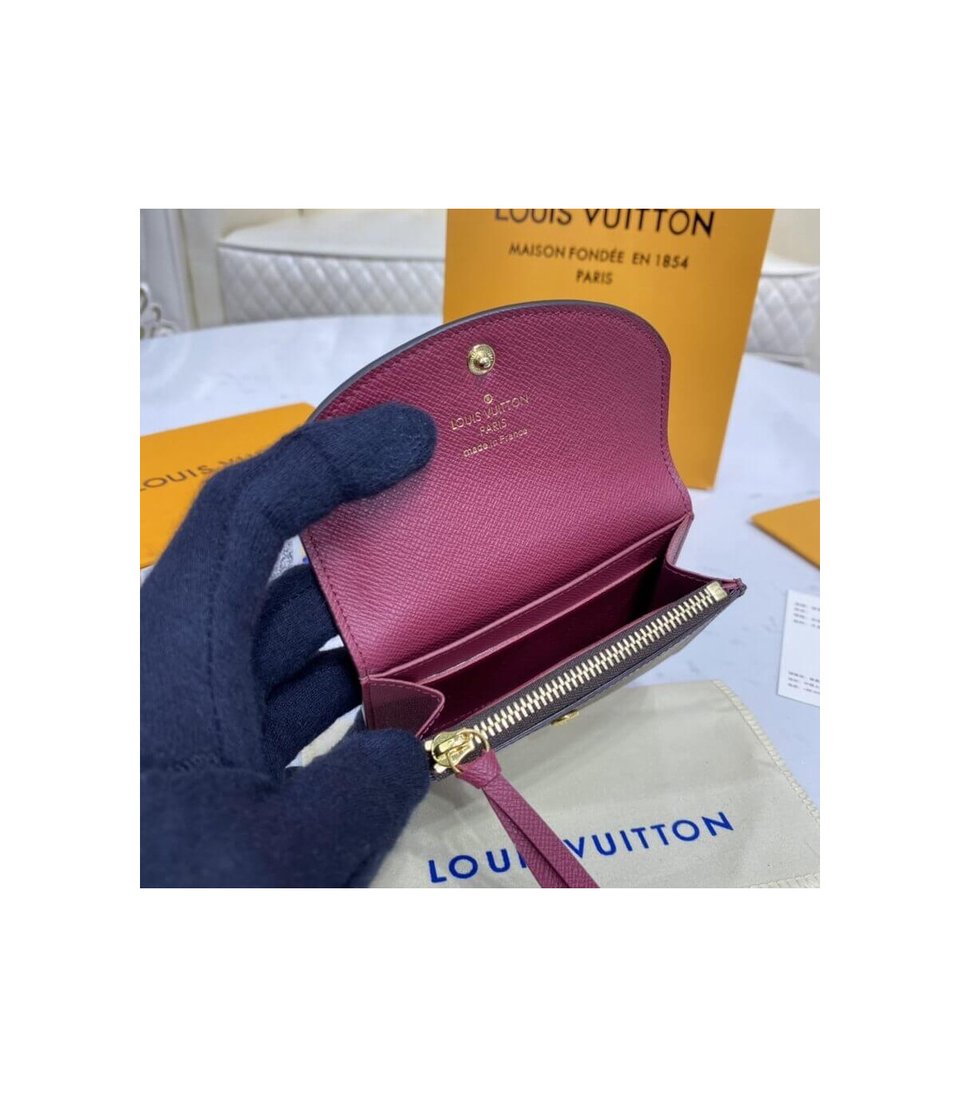 Louis Vuitton Monogram Canvas Rosalie Coin Purse Fuchsia view 11