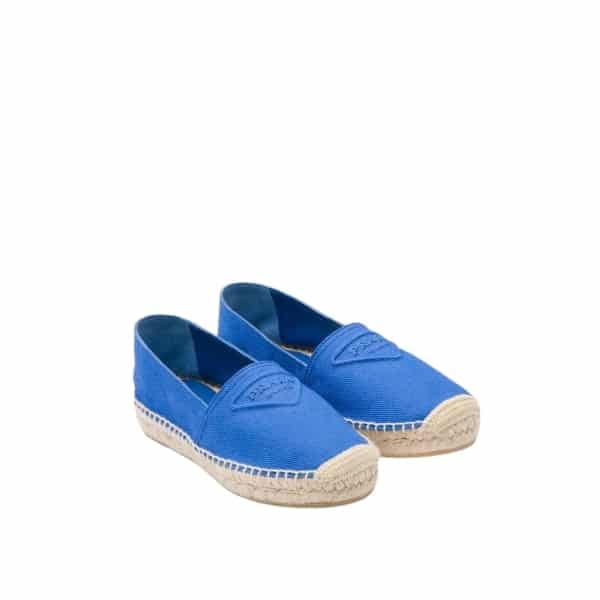 Prada Cotton Drill Espadrilles Blue 1S839M3Lkef0013F020 view 2