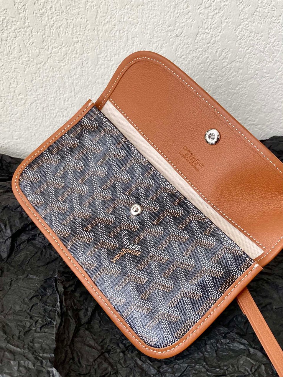 Goyard Saint Louis Gm 40Cm Black And Tan Canvas view 9