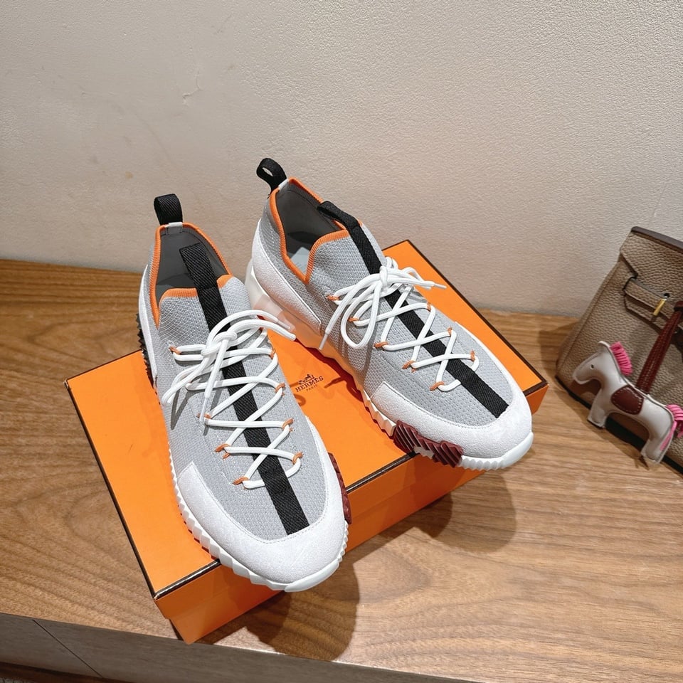 Hermès Day Sneaker Grey- Shoes for Men view 5