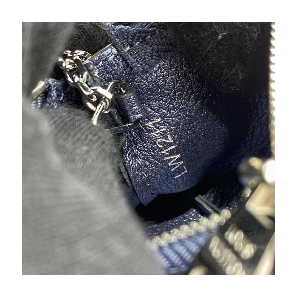 Louis Vuitton Monogram Empreinte Leather Key Pouch Navy Nacre view 10
