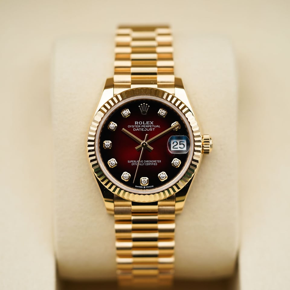 [Superclone] Rolex Datejust 31mm Red Ombré Dial President 278278 view 2