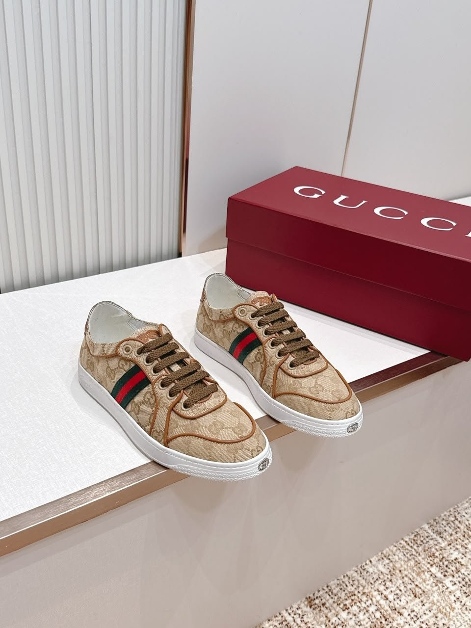 Gucci Stretch Low-Top Sneaker 871608 FAF48 9644 For Men view 11