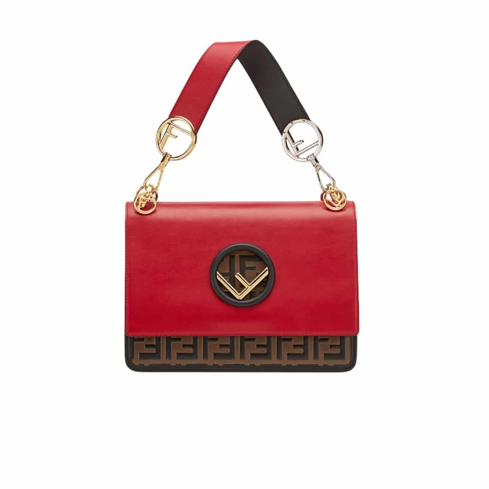 Fendi Kan I F Logo Red Bag 25Cm view 2