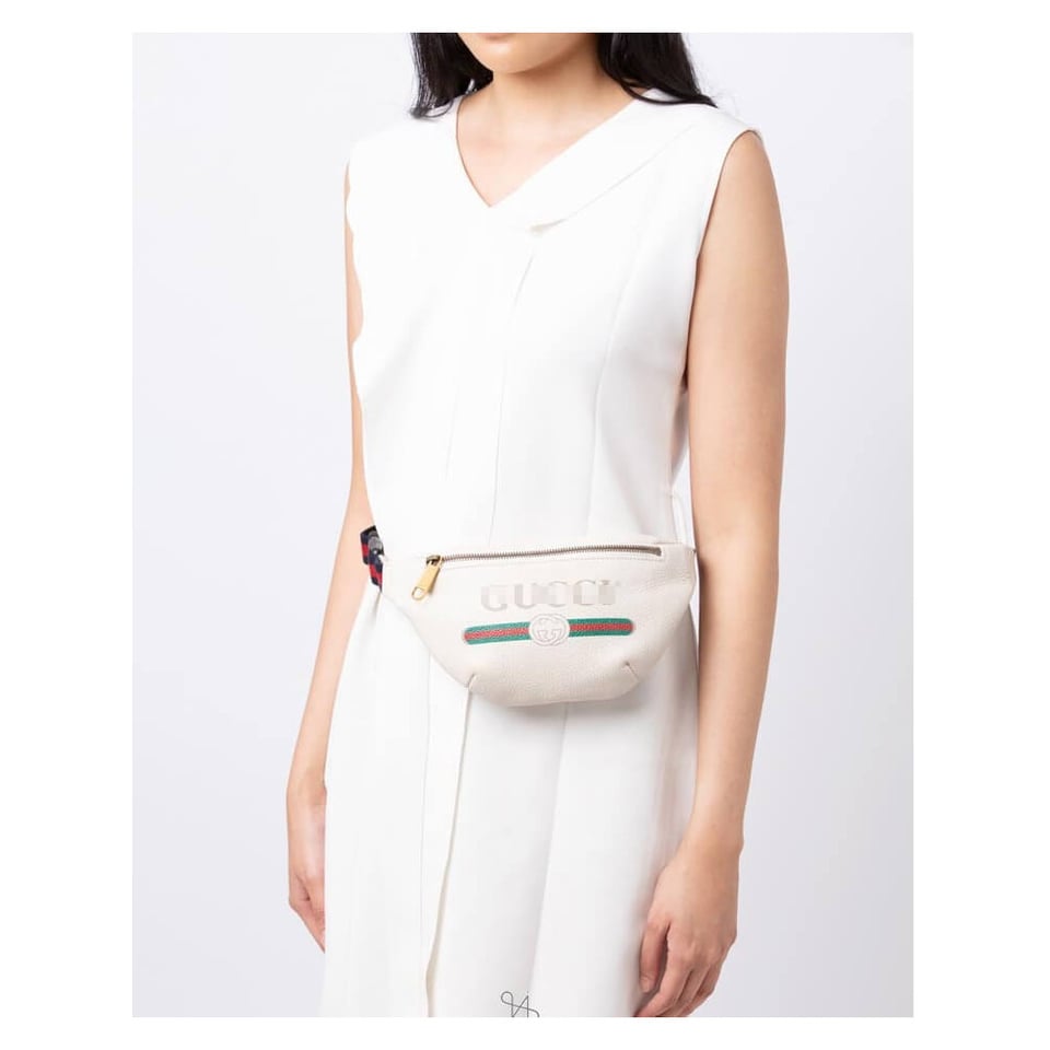 Gucci Print Small Belt Bag Waist Body White view 3