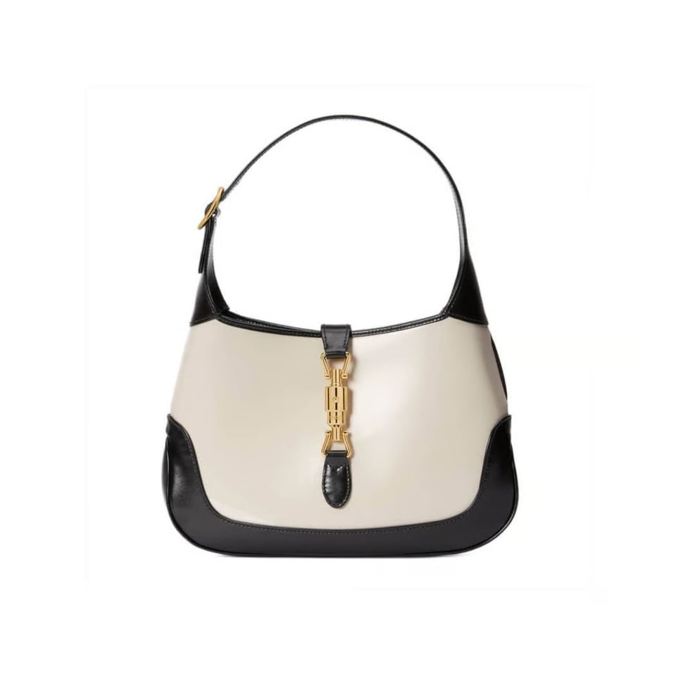 Gucci Jackie 1961 Small Shoulder Bag in White Leather 28cm view 2