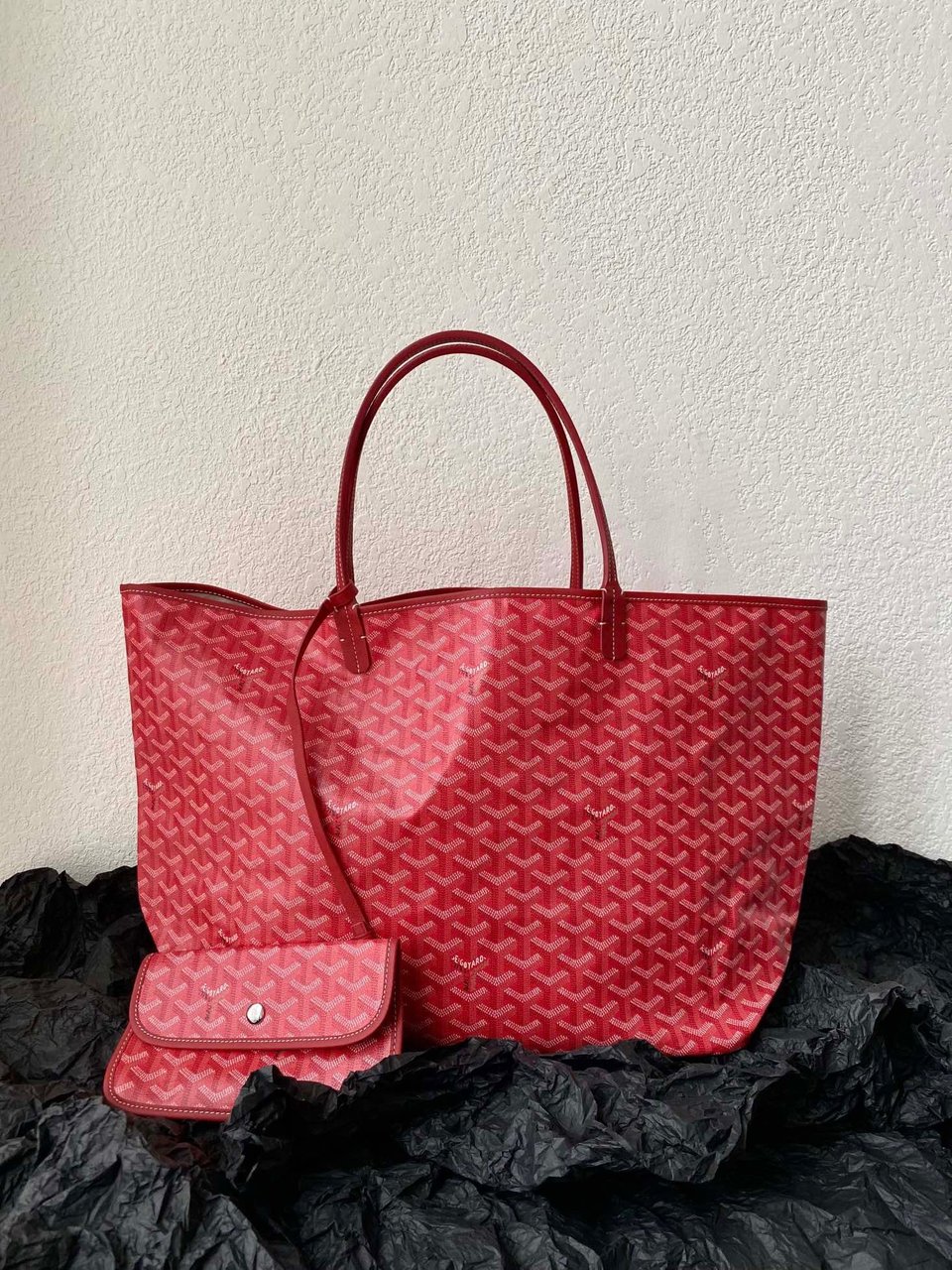 Goyard Saint Louis Gm 40Cm Red Canvas view 4