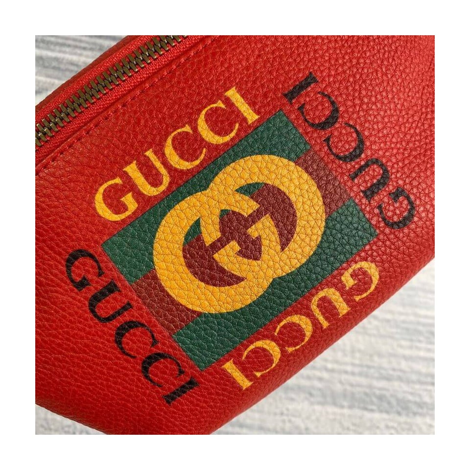 Gucci Coco Capitán Print Belt Bag Red view 12