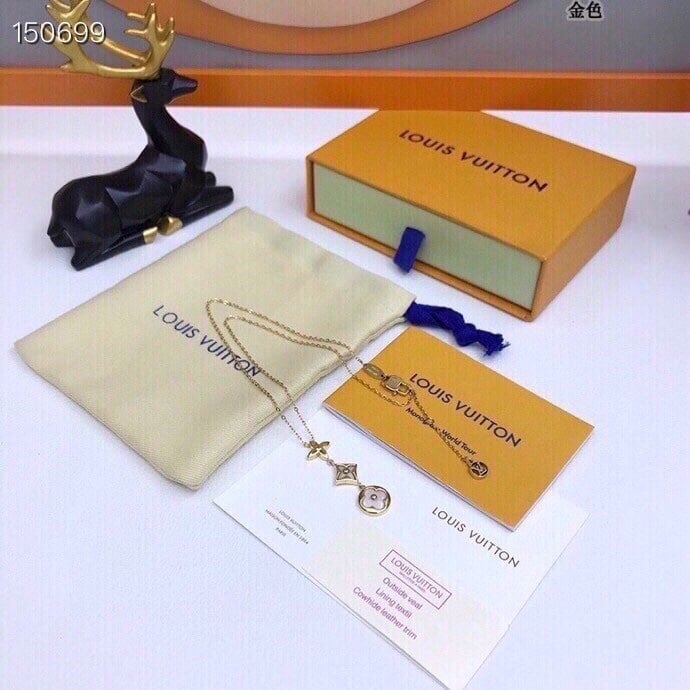 Louis Vuitton Color Blossom Lariat White Mother-Of-Pearl And Diamond Necklace Q94262 view 6