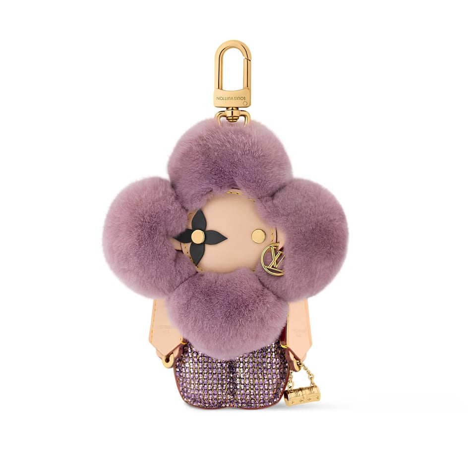 Louis Vuitton Vivienne Fashionista Bag Charm M02988 Violet 18cm/7.1in