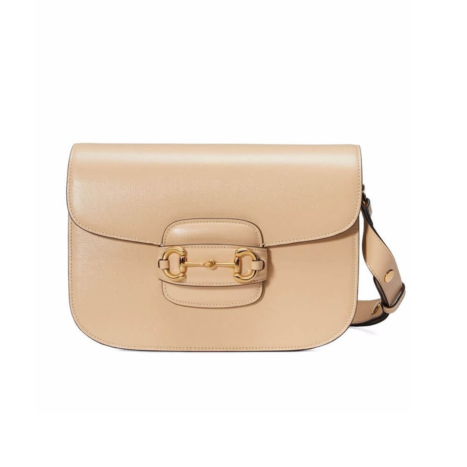Gucci Horsebit 1955 Shoulder Bag In Beige Leather view 2