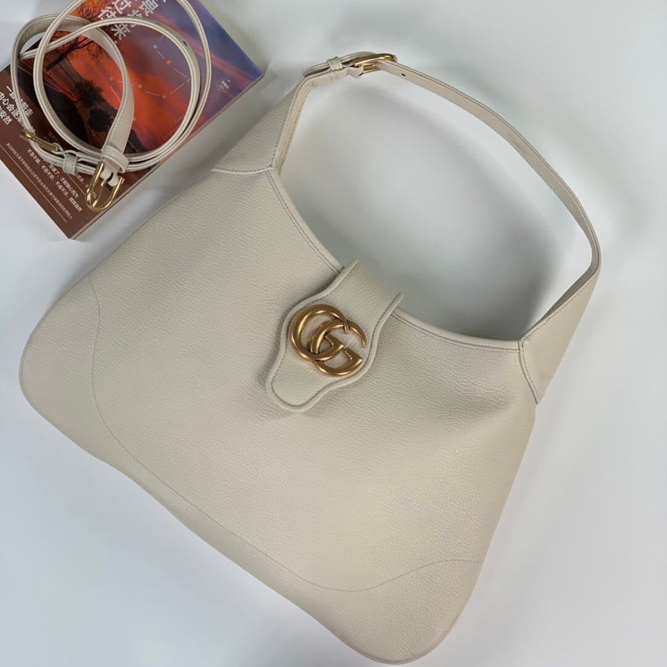 Gucci Cosmogonie Crescent Shoulder Bag Black Leather 39cm view 9