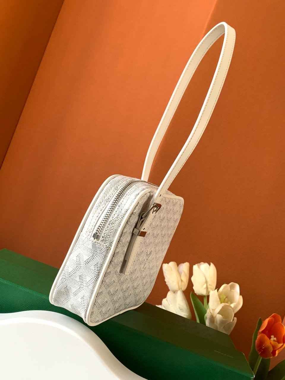 Goyard Yona Bag Coated MM 21Cm White Canvas view 4