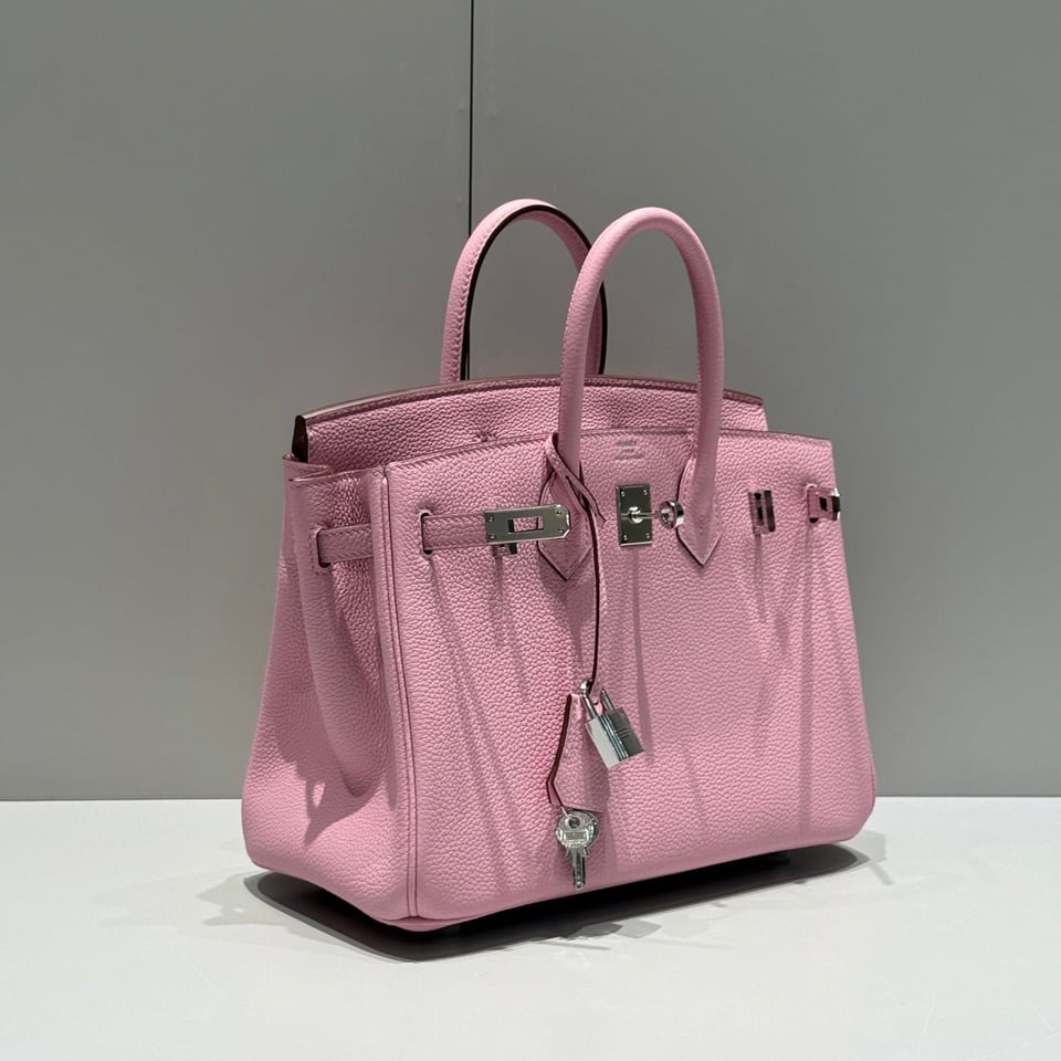 Hermes Birkin 25Cm Baby Pink Togo Leather Silver Hardware 237506 view 2