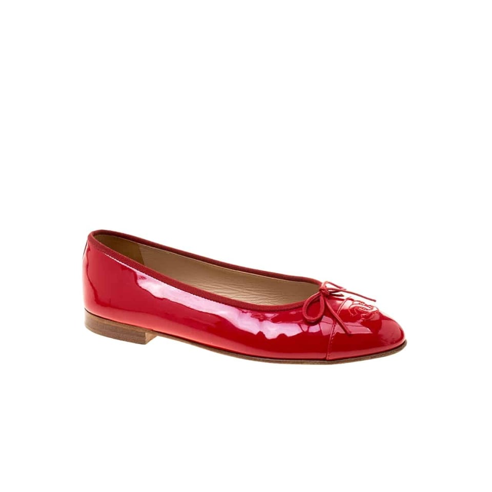 Chanel Red Women’S Ballerinas view 2