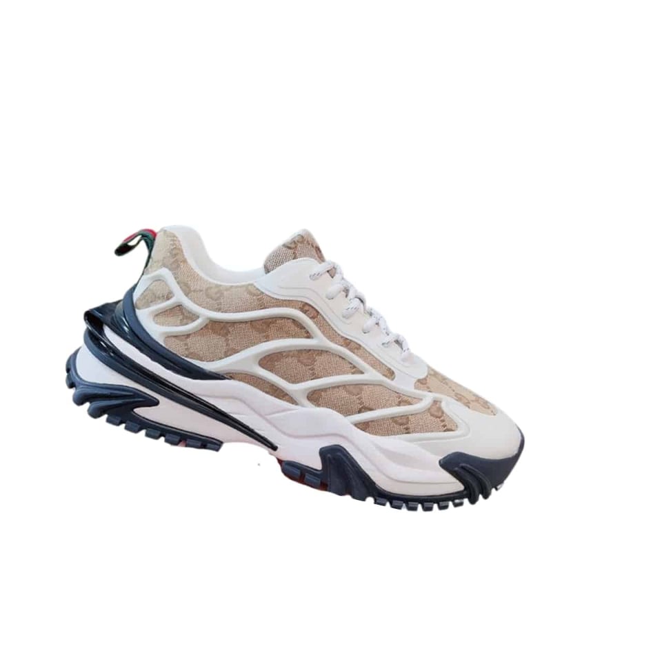 Gucci Gg Men?S Sneaker Rubber Leather Beige view 2
