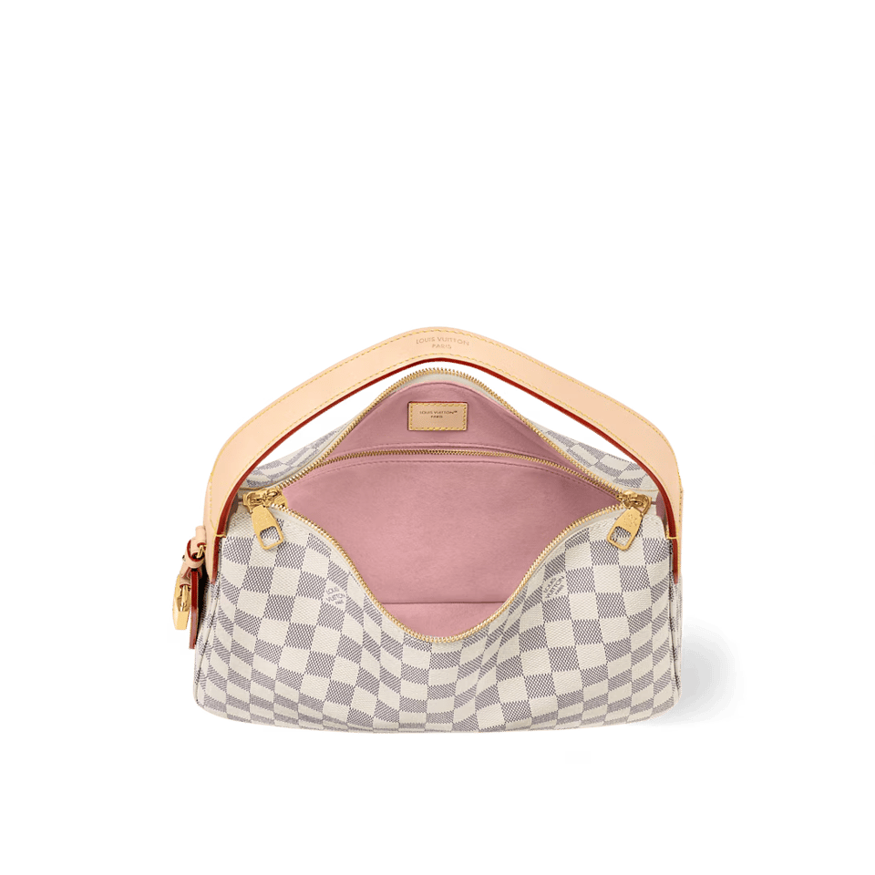 Louis Vuitton Slouchy PM Small Damier Azur Shoulder Bag 33cm/13in N00116 view 7