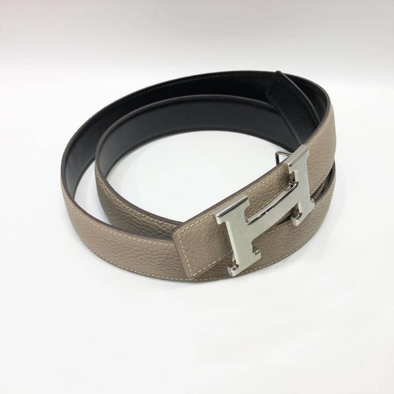 Hermes H Belt Buckle &amp; Reversible Leather Strap 38 mm HB03 view 2