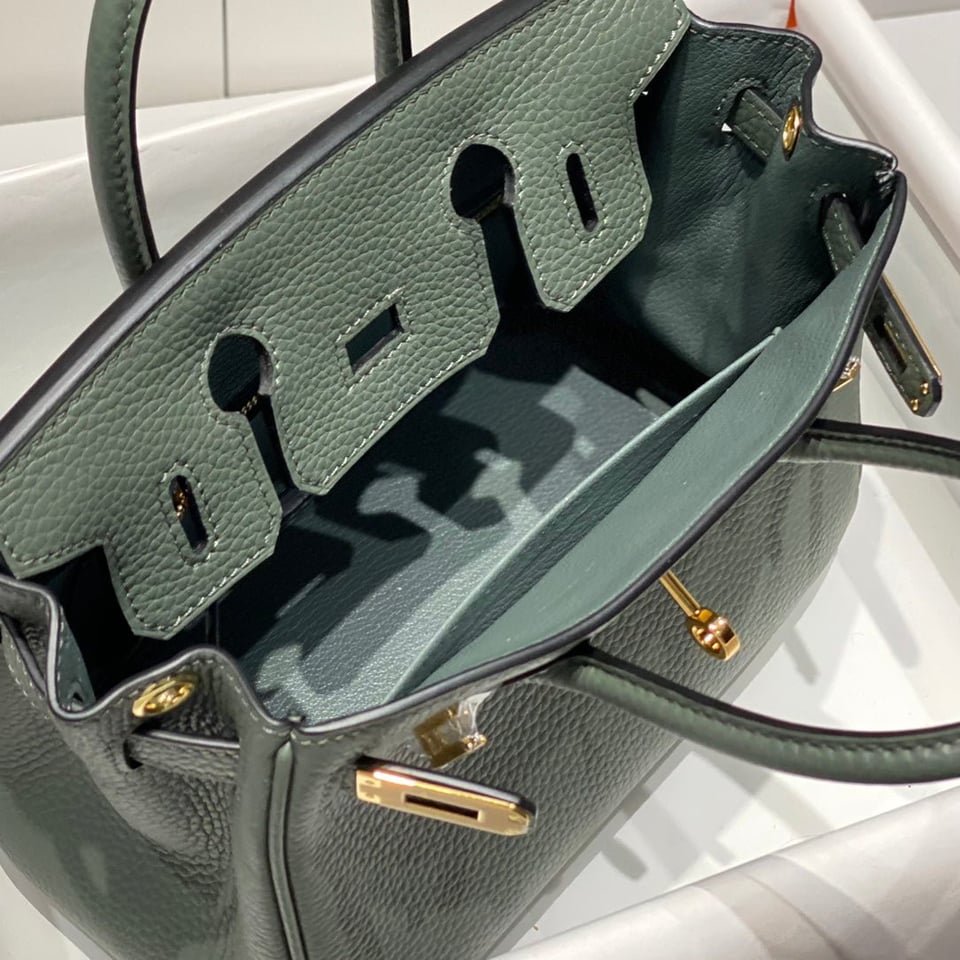 Hermes Birkin 20Cm Vert Amande Togo Leather Gold Hardware view 7