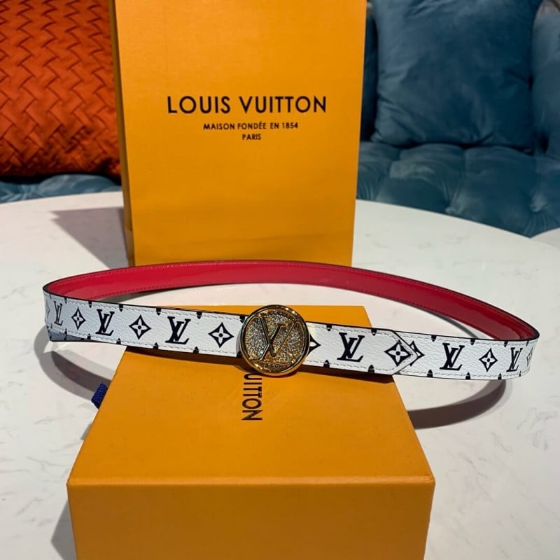 Louis Vuitton Monogram Canvas Recto LV Circle Plate 20mm Reversible Belt M0148W view 8