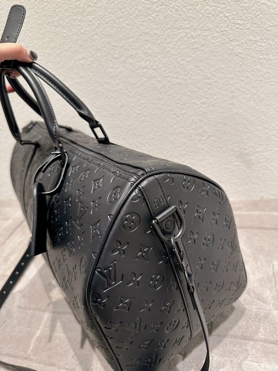 Louis Vuitton Keepall Bandouliere 50 Black 50cm M44810 view 10