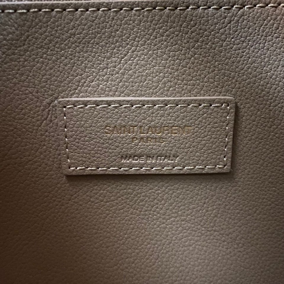 Saint Laurent Le 5 A 7 Soft Small Hobo Bag In Smooth Leather Grey view 11