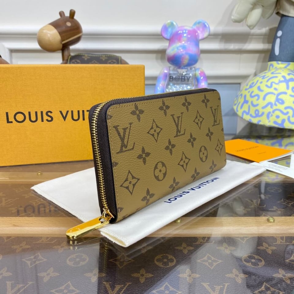 Louis Vuitton Monogram Reverse Canvas Zippy Wallet view 5