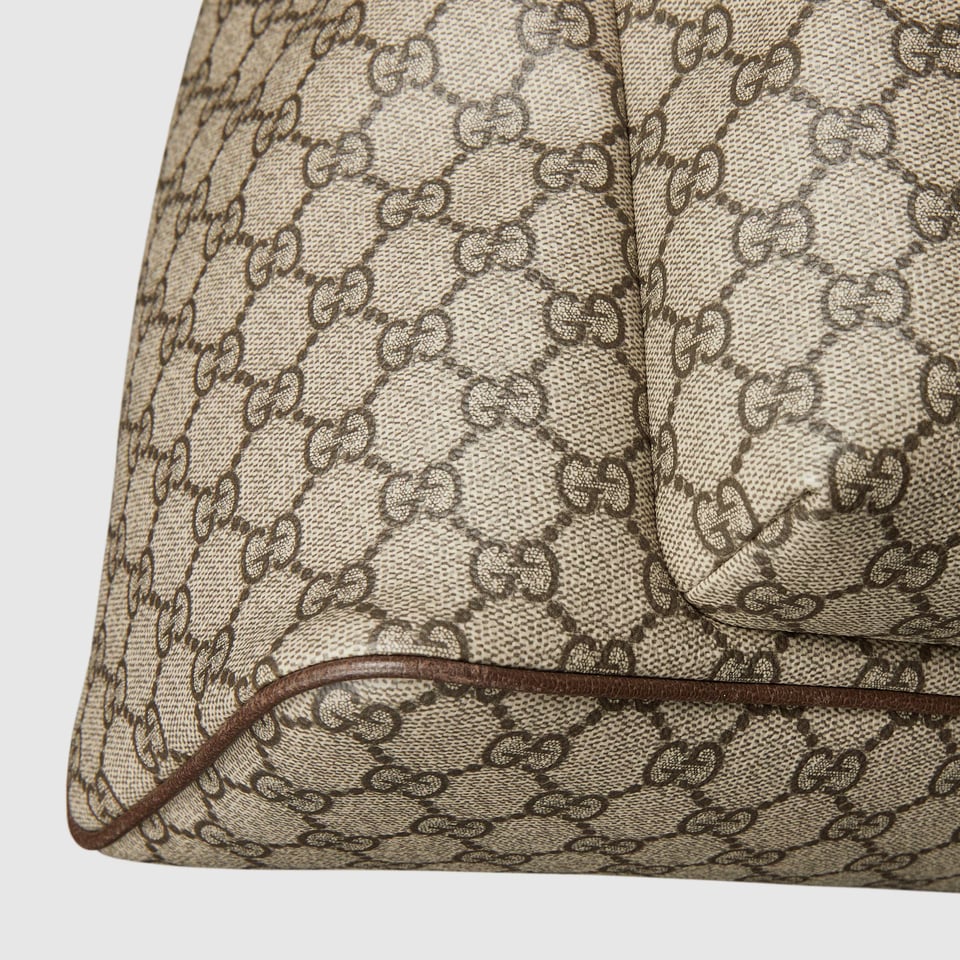 Gucci Ophidia Medium Backpack 834466 Beige And Dark Brown 36.5cm/14.4in view 7