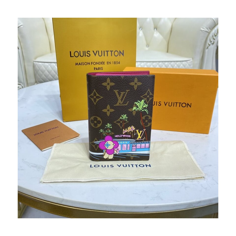 Louis Vuitton Monogram Canvas Passport Cover view 2