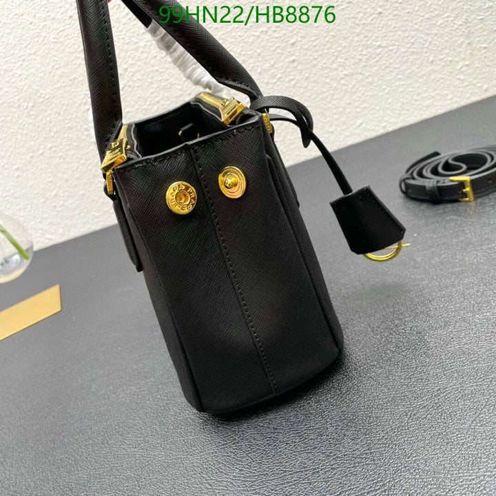 Prada Galleria Saffiano Leather Mini Bag Black 20Cm view 9
