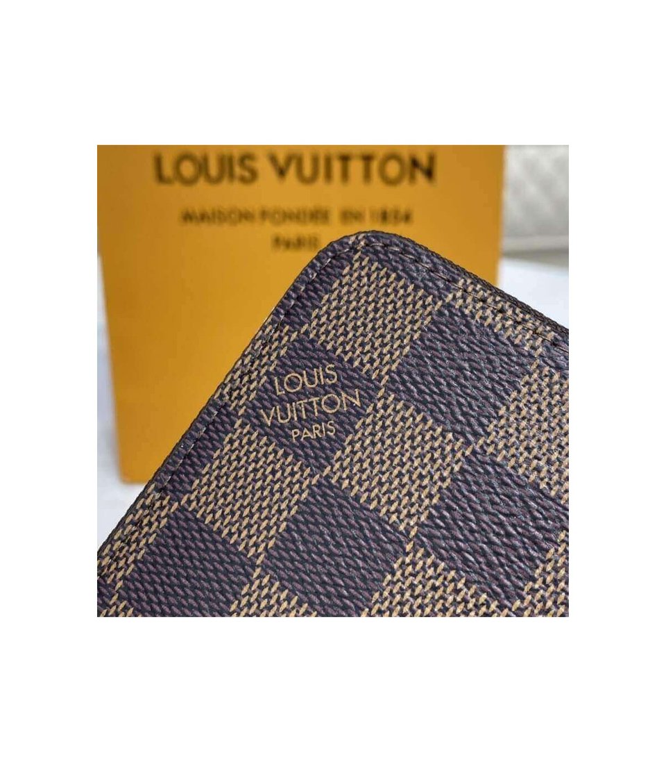Louis Vuitton Damier Ebene Zippy Wallet Pink view 5