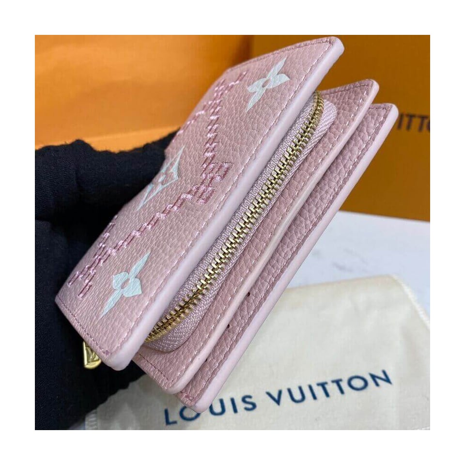 Louis Vuitton Monogram Empreinte Clea Wallet Pink view 5