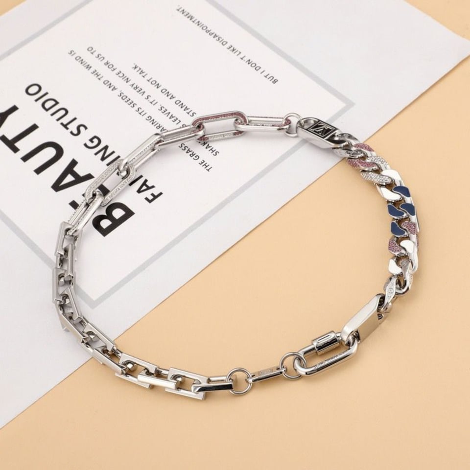 Louis Vuitton Silver Chain Necklace