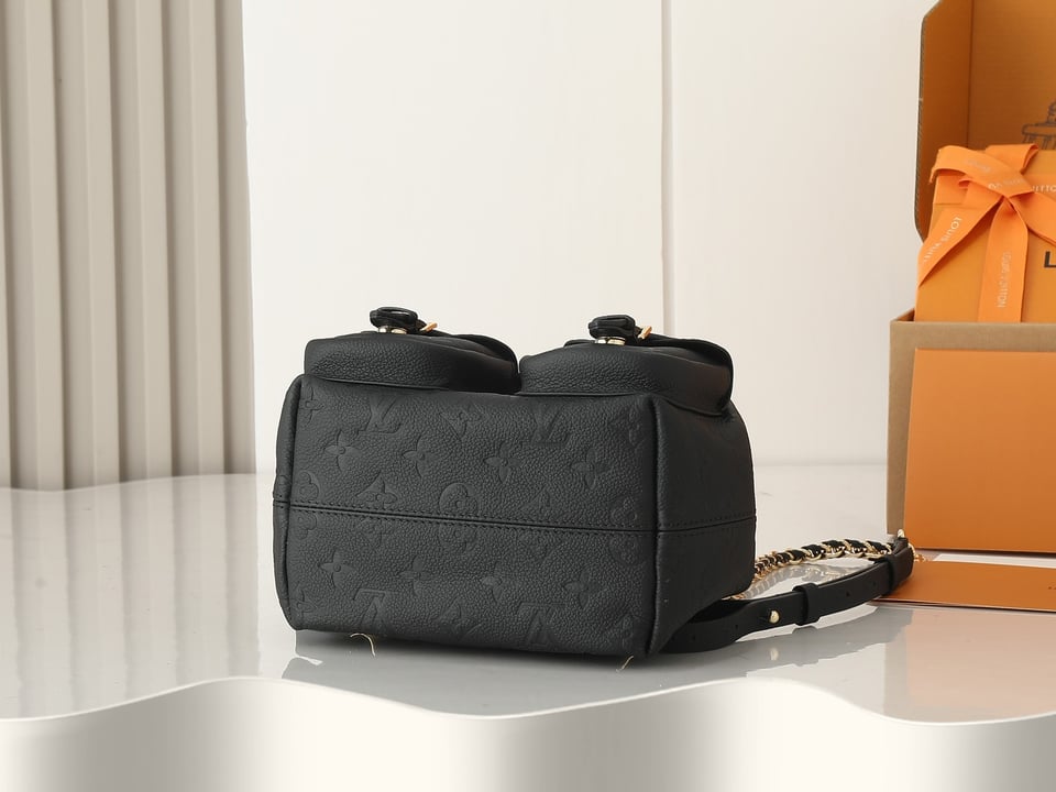 Louis Vuitton Backup Monogram Empreinte Leather – Women – Handbags Black view 7