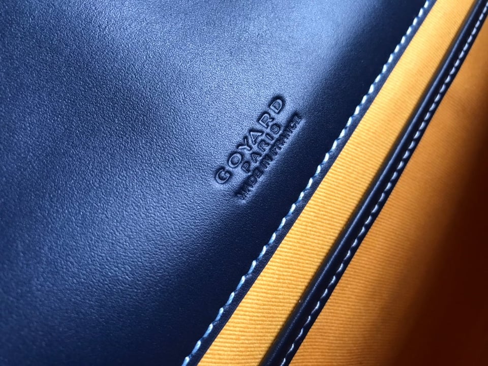 Goyard Belvedere Mm Bag 28Cm Navy Blue Canvas view 10