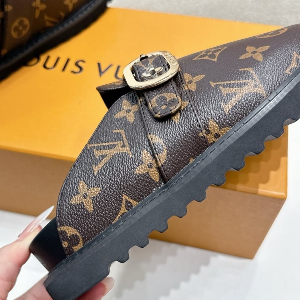 Louis Vuitton Cosy Flat Comfort Clog Cacao Brown view 5