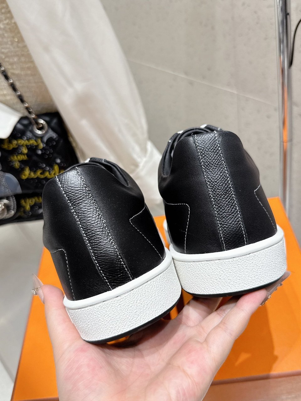 Hermès Black Advantage Sneaker- Shoes for Men view 6