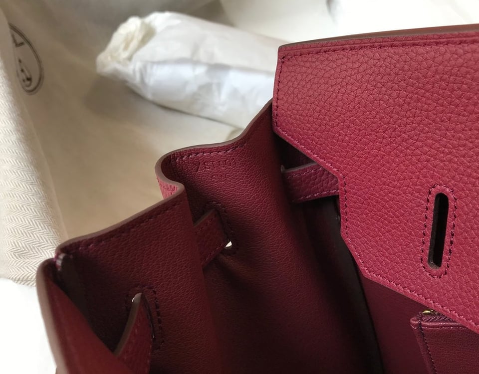 Hermes Birkin 35Cm Bag Jam Togo Gold Hardware view 6