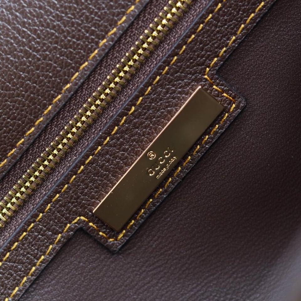 Gucci Horsebit Ristretto Medium Shoulder Bag Brown. view 3
