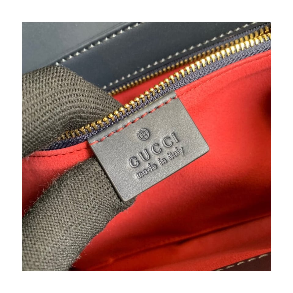 Gucci Horsebit 1955 Small Bag in Beige Canvas view 12