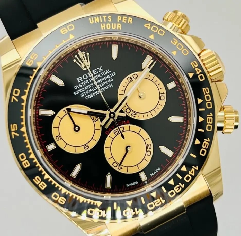 [Superclone] Rolex Daytona 40 mm Intense Black and Champagne Colour Dial 126518LN view 6