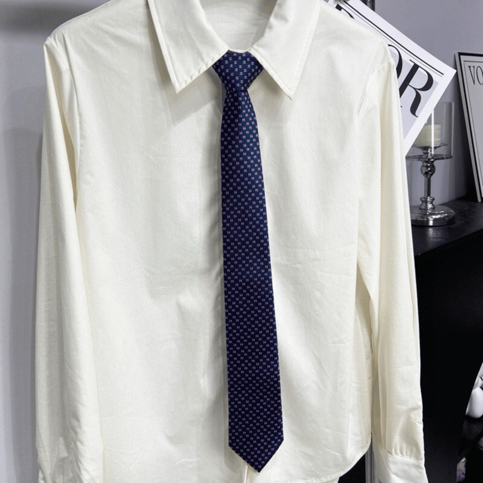 Hermes H Pattern Canvas Tie For Men view 8