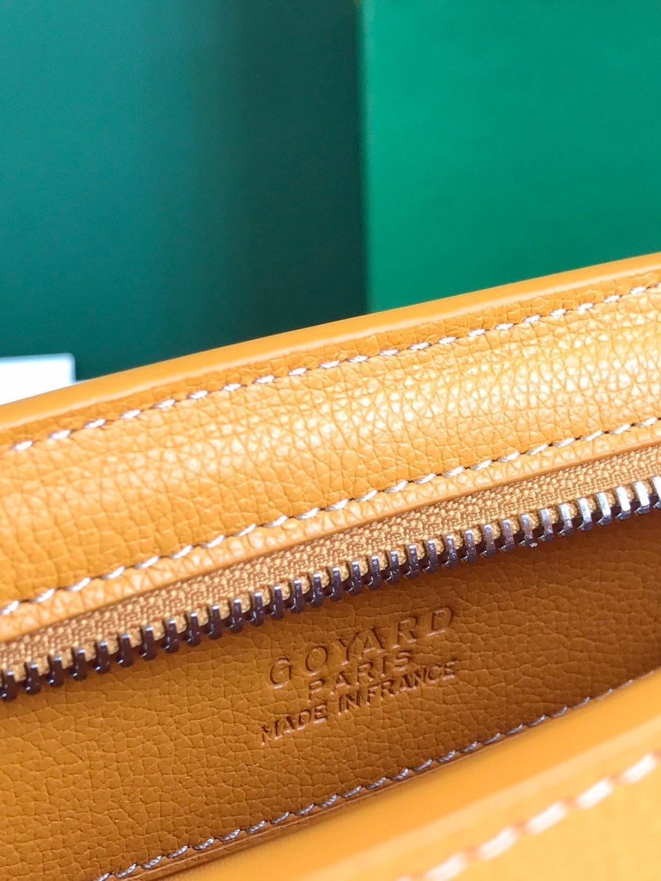 Goyard Hirondelle Bag 25 Cm Yellow Lambskin And Goyardine Canvas view 6