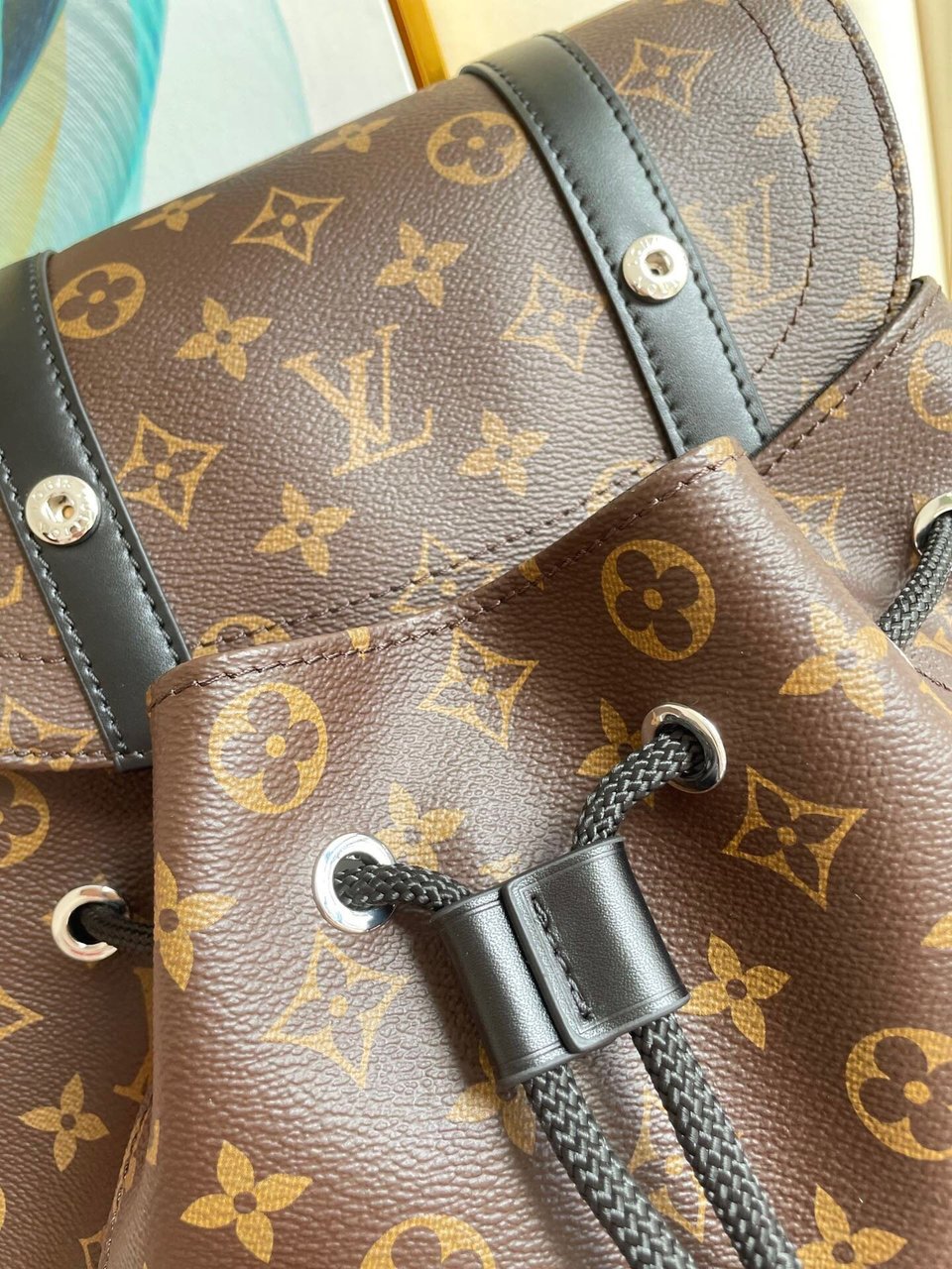 Louis Vuitton Christopher Backpack Monogram Brown Macassar Canvas 45Cm M43735 view 9