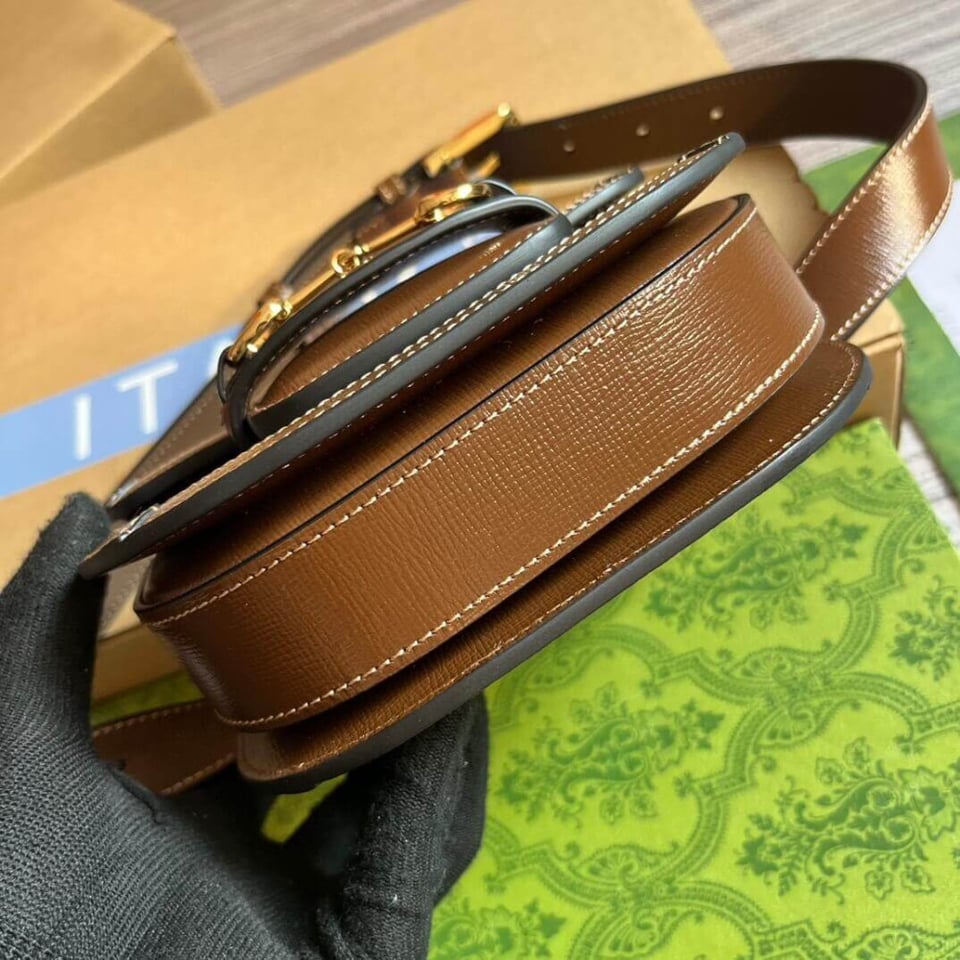 Gucci GG Supreme Horsebit 1955 Rounded Belt Bag view 10