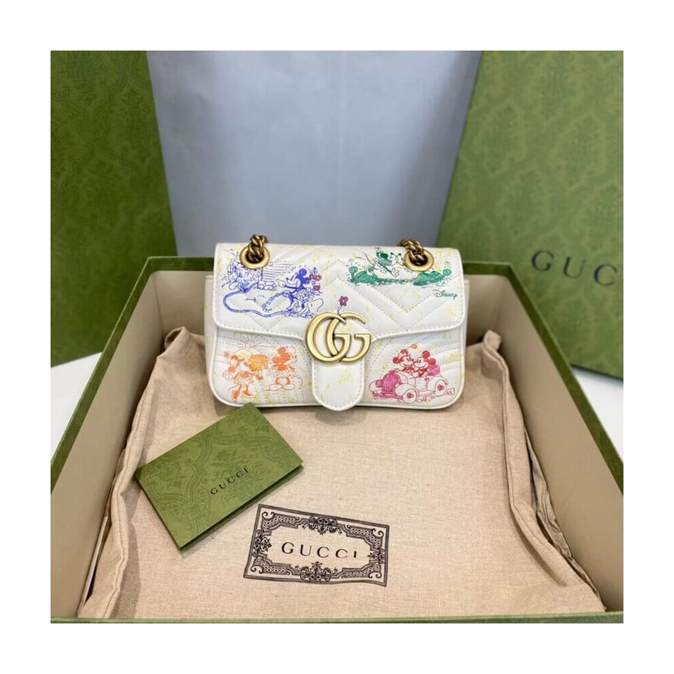 Disney x Gucci GG Marmont Small Shoulder Bag 23cm view 5